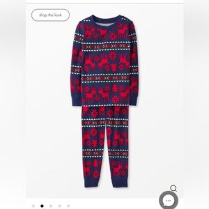 Hanna Andersson Kids Christmas Pajamas Dear Dear Navy 2T